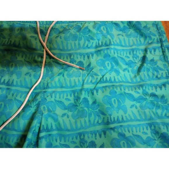 Kirkland green floral swim trunks shorts lined men's 2xl - Picture 10 of 10